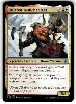 Bruenor Battlehammer NM Adventures in the Forgotten Realms MTG - Image 1