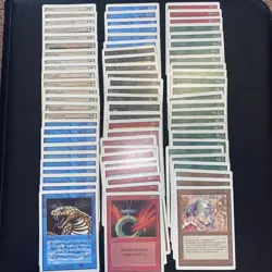 Vintage MTG Lot Of 75 Commons & Uncommons - Unlimited (1993) - No Duplicates! - Image 1