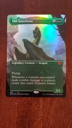 Old Gnawbone AFR [BORDERLESS] Near Mint #296 MTG Magic the Gathering *FOIL* - Image 1