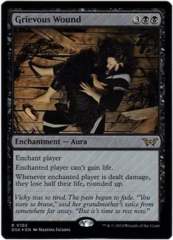 MTG Duskmourn Grievous Wound NM Foil (Rare) - Image 2