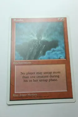 MTG Smoke x1- -Fourth Edition-Mod/Hvy Play - Image 1