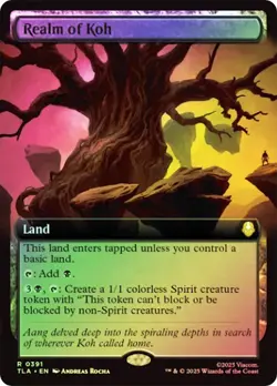 Realm of Koh Foil Extended Art Avatar: The Last Airbender NM MTG - Image 1