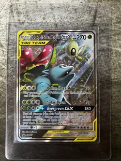 Celebi & Venasaur-GX (Promo) - #SM167 Pokemon Sun & Moon Ultra Rare Black Star - Image 1