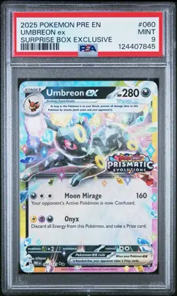 2025 Pokemon Umbreon ex Surprise Box Exclusive PSA 9 Mint - Image 1