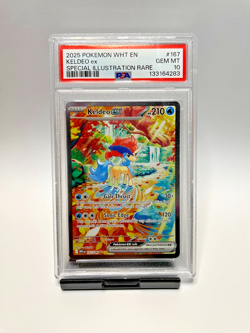 Pokemon Keldeo ex 167/086 White Flare Special Illustration Rare PSA 10 Gem Mint - Image 1
