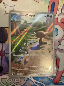 Pokemon TCG Paldean Wooper 102/094 Phantasmal Flames Illustration Rare MINT/NM - Image 1