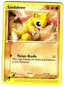 Pokemon Sandstorm Sandshrew #75/100 LP Common - Image 1
