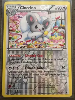 2013 Pokemon Cinccino RC19/RC25 Legendary Treasures: Radiant Collection Holo NM - Image 1
