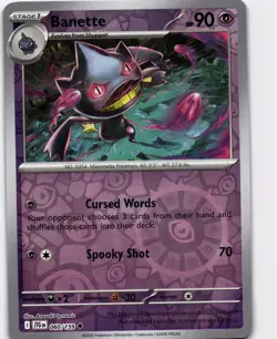 Banette Reverse Holo Uncommon SV09: Journey Together 060/159 NM Pokemon - Image 1
