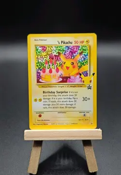 Birthday Pikachu- 24/53 -Celebration - Classic Collection Holo Pokemon Card - NM - Image 1
