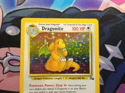 Dragonite 4/62 Holo Rare Fossil Set Pokemon Card WOTC Vintage 1999 Excellent - Image 4