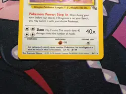 Dragonite 4/62 Holo Rare Fossil Set Pokemon Card WOTC Vintage 1999 Excellent - Image 5