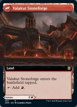 MTG English Extended Art Valakut Awakening / Valakut Stoneforge NM Normal - Image 1