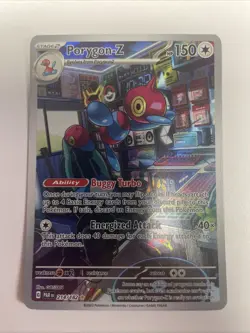 Pokemon Porygon-Z TCG Holo Card 214/182 Sv04: Paradox Rift Illustration Rare NM - Image 1