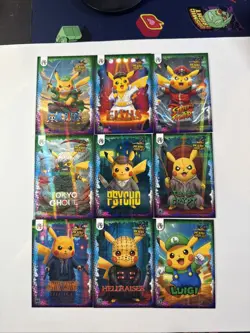 Pokemon Pikachu Cosplay FE Holiday Box Hits. Non Tcg Fan Art Cards. Lot (2) - Image 1