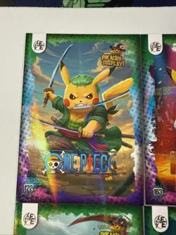 Pokemon Pikachu Cosplay FE Holiday Box Hits. Non Tcg Fan Art Cards. Lot (2) - Image 2