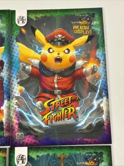 Pokemon Pikachu Cosplay FE Holiday Box Hits. Non Tcg Fan Art Cards. Lot (2) - Image 4