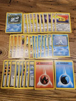 P Pokemon Jungle Water Blast Theme Deck Complete WOTC Cards Only - Image 1
