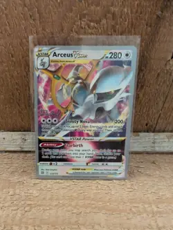 Pokemon Arceus VSTAR 123/172 World Championships Colorless 2022 Rare Card - Image 1