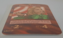 Hillary Clinton INWO Illuminati New World Order Game Unlimited Common Card - Image 2