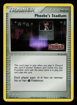Phoebe's Stadium 79/108 Reverse Holo EX Power Keepers Pokemon Card - Image 1