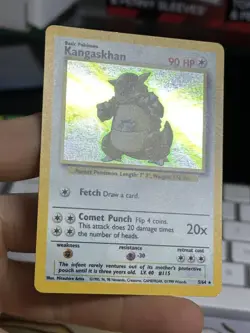 ERROR No Symbol Kangaskhan 5/64 Jungle 1999 Holo Rare WOTC Pokemon Card TCG - Image 5