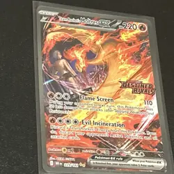 Pokemon TCG Team Rockets Moltres EX Destined Rivals Card 229/182 Stamped - Image 3