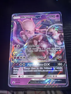 JUMBO Mewtwo GX Detective Pikachu Oversized Promo Card SM196 Holo Pokemon NM - Image 1