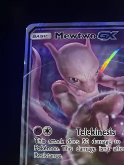 JUMBO Mewtwo GX Detective Pikachu Oversized Promo Card SM196 Holo Pokemon NM - Image 2