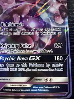 JUMBO Mewtwo GX Detective Pikachu Oversized Promo Card SM196 Holo Pokemon NM - Image 4