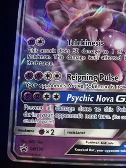 JUMBO Mewtwo GX Detective Pikachu Oversized Promo Card SM196 Holo Pokemon NM - Image 5