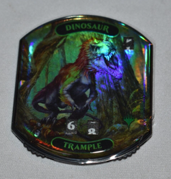 DINOSAUR TRAMPLE Dino Ultra Pro MTG Relic Tokens Lineage Collection FOIL - Image 1