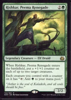 Rishkar, Peema Renegade - Rare - Aether Revolt MTG Magic LP - Image 1
