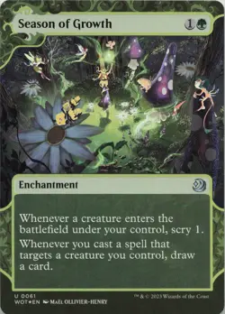 Season of Growth - FOIL - U Wilds of Eldraine: Enchanting Tales 61 - MTG - Image 1