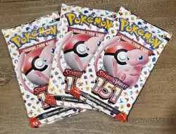 3x Pokemon 151 Set Booster Packs - Brand New Sealed - English - Pokemon TCG - Image 1
