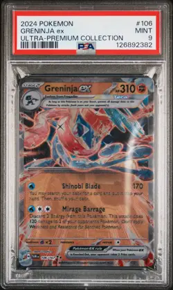 2024 POKEMON GRENINJA EX ULTRA-PREMIUM COLLECTION #106 GRENINJA EX PSA 9 - Image 1