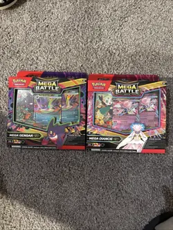 Pokemon Set of 2 (1 of each) Mega Gengar ex / Mega Diancie ex Mega Battle Deck - Image 1