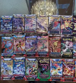 29 Booster Packs Lot Scarlet & Violet, Sword & Shield Pokemon TCG - Image 2