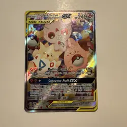 Pokemon Cosmic Eclipse Togepi Cleffa Igglybuff GX 143a/236 Tag Team Full Alt Art - Image 1