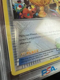 2012 Pokemon B&W Promo Victory Cup 1st Place Battle Road Spring Victini PSA 10 - Image 4