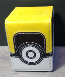 Pokemon TCG Ultra Pro Alcove Flip Deck Box - Ultra Ball Design Leather Case - Image 1