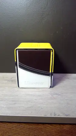 Pokemon TCG Ultra Pro Alcove Flip Deck Box - Ultra Ball Design Leather Case - Image 3