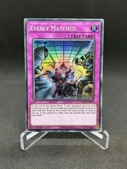 Yugioh Evenly Matched SDBT-EN038 Super Rare 1st Edition NM - Image 1