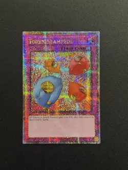 2025 YUGIOH RA04 25TH QCR SECRET RARE TOKEN STAMPEDE NM - Image 1
