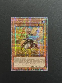 2025 YUGIOH RA04 25TH QCR SECRET RARE FALLEN OF ALBAZ NM - Image 1