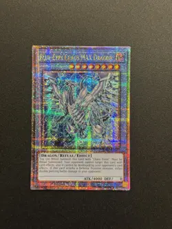 2025 YUGIOH RA04 25TH QCR SECRET RARE BLUE EYES CHAOS MAX DRAGON NM - Image 1