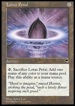 MTG English Lotus Petal Light Play Normal Tempest - Image 1