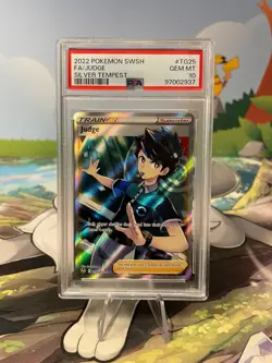 PSA 10 GEM MINT Judge TG25/TG30 Holo Silver Tempest Trainer Gallery Pokemon Card - Image 1