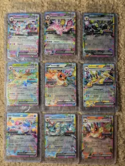 Prismatic Evolutions Full Set Of 9 Stamped Surprise Box Promo Cards EACH SEALED - Image 1