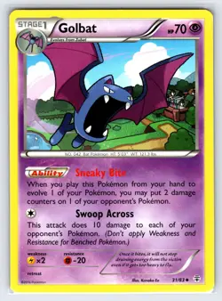 Golbat 31/83 Generations 20th Anniversary Pokemon Card Non Holo Uncommon - Nm - Image 1